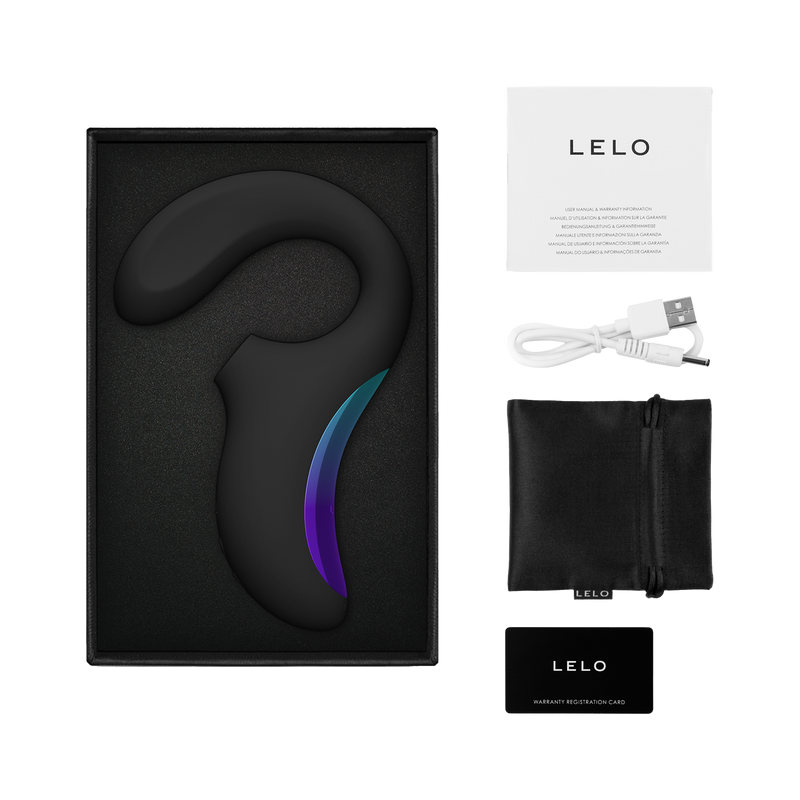 LELO - Enigma Wave - G-spot en Luchtdruk Vibrator - Zwart-Erotiekvoordeel.nl
