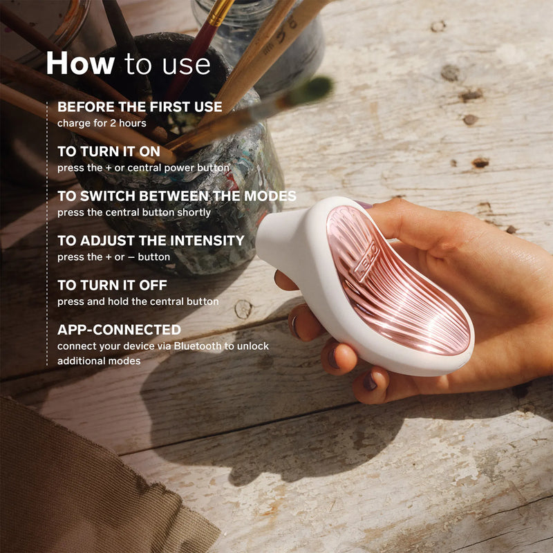 LELO - Sona 3 - Luchtdruk Vibrator - Crème-Erotiekvoordeel.nl