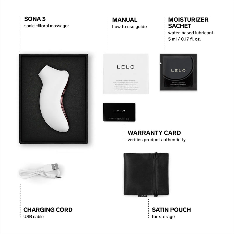 LELO - Sona 3 - Luchtdruk Vibrator - Crème-Erotiekvoordeel.nl