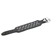 Kiotos - Leren armband Met Drie Rijen Studs-Laced-up.nl