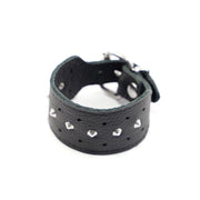 Kiotos - Leren armband Met Studs - Zwart-Laced-up.nl
