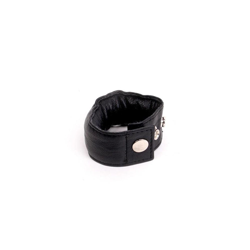 Kiotos - Leren Ball Stretcher - Verzwaard - 166 Gram-Erotiekvoordeel.nl
