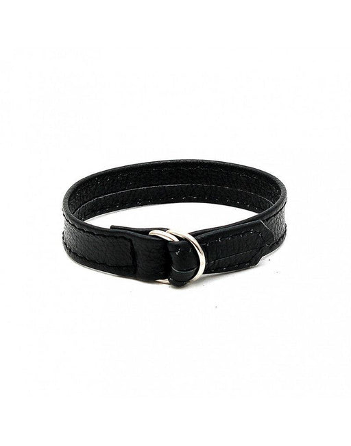 Rimba - Leren Cockring Met dubbele D-ring sluiting-Laced-up.nl