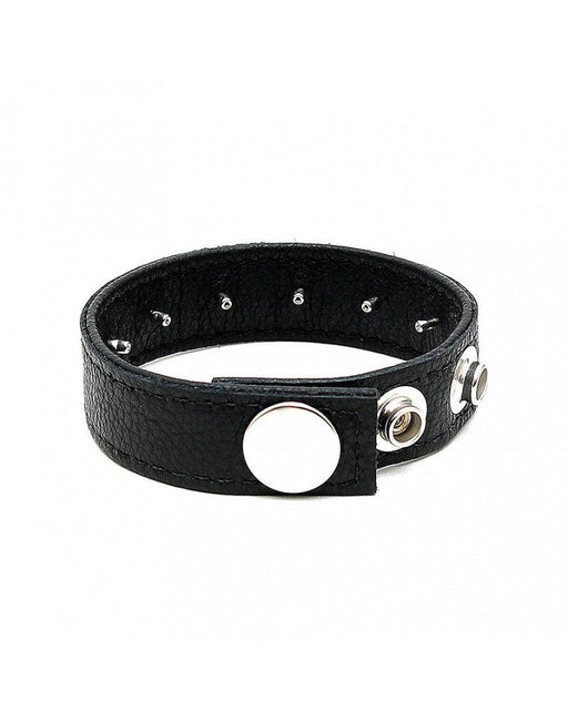 Rimba - Leren Cockring Met Spijkertjes Binnenkant - Verstelbaar-Laced-up.nl