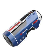 Leten - SM Future Pro Super Masturbator stotend, verwarmend, Met geluid, Met droogFunctie - Wit/Blauw-Laced-up.nl