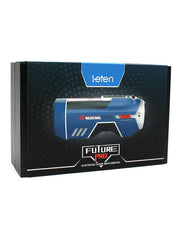 Leten - SM Future Pro Super Masturbator stotend, verwarmend, Met geluid, Met droogFunctie - Wit/Blauw-Laced-up.nl