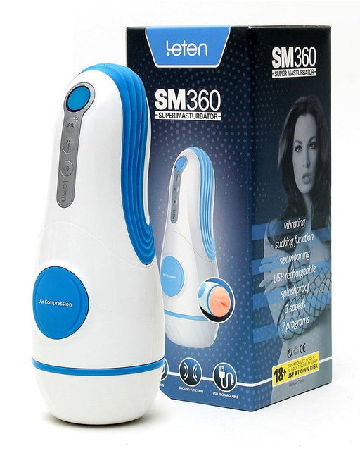 Leten - SM360 Zuigende En Vibrerende Masturbator-Erotiekvoordeel.nl