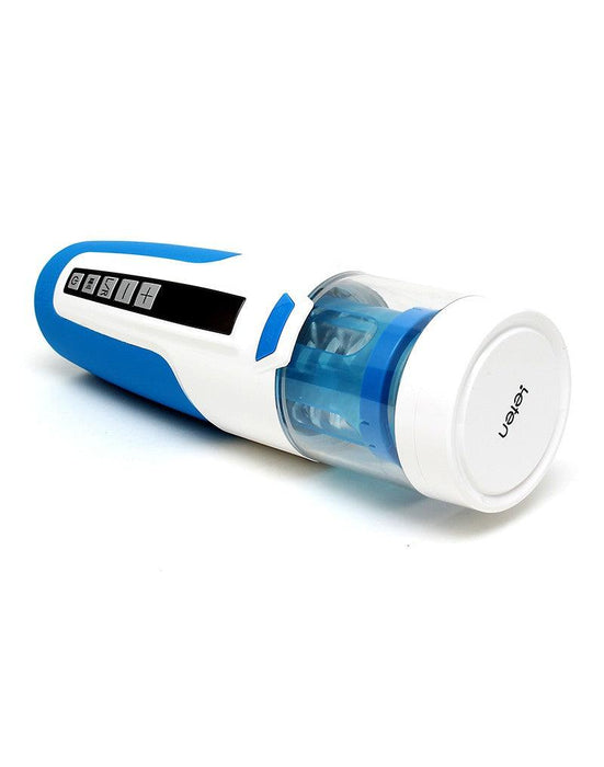 Leten - SM370 Super Masturbator - Telescopische Trekbeweging - Roterend - Kreunfunctie-Laced-up.nl