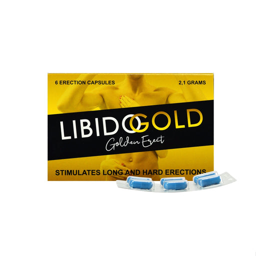 Libido Gold - Golden Erect - 6 capsules-Erotiekvoordeel.nl