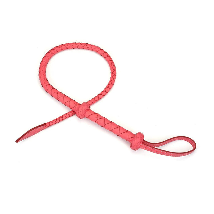 Liebe Seele - Angel's Kiss Bullwhip - Leren Bull Whip - Roze-Laced-up.nl