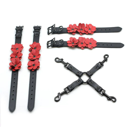 Liebe Seele - Boeienset Flower - exclusief En uniek ontwerp uit Japan - Rood/Zwart-Laced-up.nl