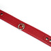 Liebe Seele - Bright Red - PU Lederen Collar met Leiband - Vegan - Rood/Goud-Laced-up.nl