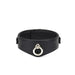 Liebe Seele - Dark Secret - Exclusieve Curved Collar Met Leiband En Gouden Hardware - Zwart/Goud-Laced-up.nl