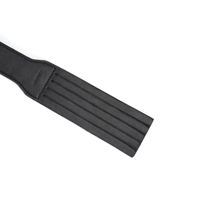 Liebe Seele - Dark Secret Exclusive Leather Spanking Belt - Double Paddle - Black-Laced-up.nl