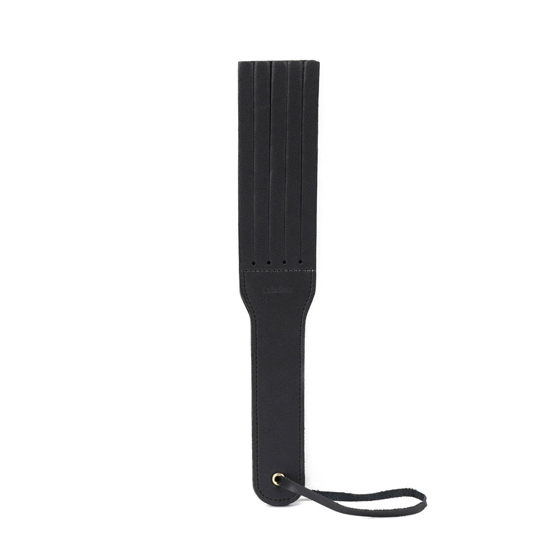 Liebe Seele - Dark Secret Exclusive Leather Spanking Belt - Double Paddle - Black-Laced-up.nl