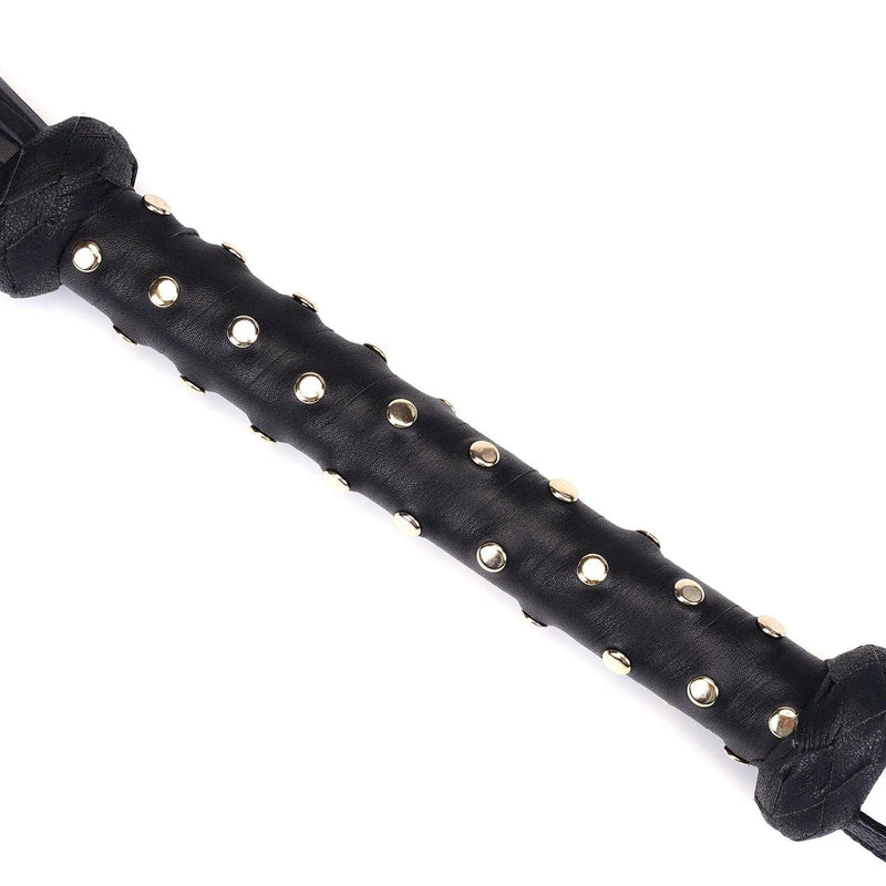 Liebe Seele - Dark Secret - Luxe lederen Flogger - Exclusief En Handgemaakt In Japan-laced-up.nl