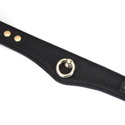 Liebe Seele - Demon's Kiss - Curved Collar Met Leash - Luxe En exclusief ontwerp - Zwart/Goud-Laced-up.nl