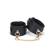 Liebe Seele - Demon's Kiss Handboeien Met Afsluitbare Gespen - Luxe En exclusief ontwerp - Zwart/Goud-Laced-up.nl