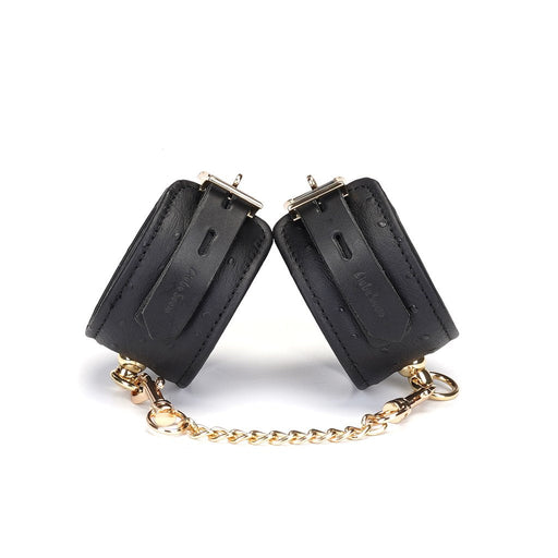 Liebe Seele - Demon's Kiss Handboeien Met Afsluitbare Gespen - Luxe En exclusief ontwerp - Zwart/Goud-Laced-up.nl