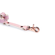 Liebe Seele - Fairy-Kollektion - Exklusives Leder-Hogtie - Rosa/Weiß - Laced-up.nl