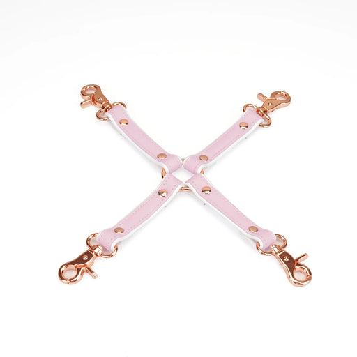Liebe Seele - Fairy Collection - Exclusieve Lederen Hogtie - Roze/Wit-Erotiekvoordeel.nl