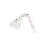 Liebe Seele - Fairy Collection - Kleine Flogger - Zacht Geitenleder - Roze/Wit-Erotiekvoordeel.nl