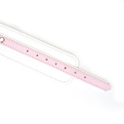 Liebe Seele - Fairy - Leren Enkelboeien - Rosé-Gouden Hardware - Roze/Wit-Laced-up.nl