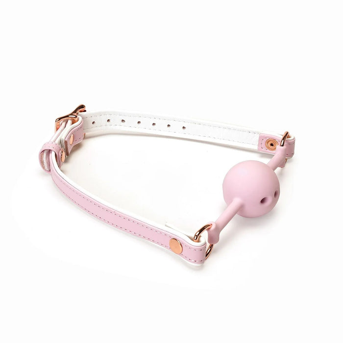 Liebe Seele - Fairy - Leren Gag - Roze/Wit-Laced-up.nl