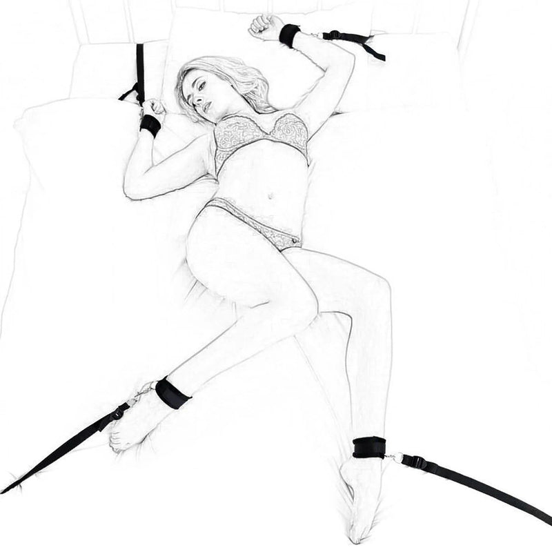 Liebe Seele - Luxe Bondagesysteem Voor Onder Het Matras Met Vier Gouden Clips - Volledig Verstelbaar-laced-up.nl