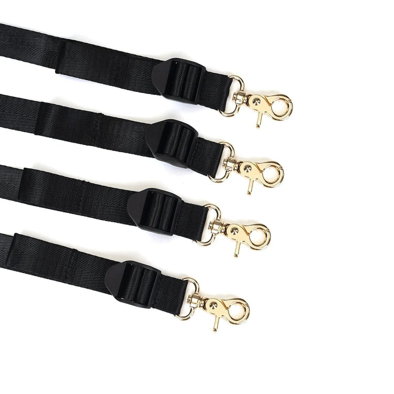 Liebe Seele - Luxe Bondagesysteem Voor Onder Het Matras Met Vier Gouden Clips - Volledig Verstelbaar-laced-up.nl