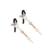 Liebe Seele - Pinces à seins de luxe avec pendentifs en strass en forme de renard - Or-Laced-up.nl