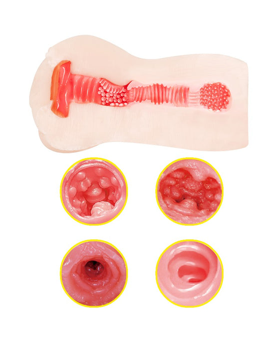 Liebe Seele - Manga Masturbator SHIORI - Onahole - Geimporteerd uit Japan - Lichte Huidskleur-Laced-up.nl