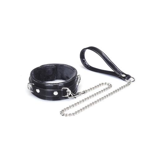 Liebe Seele - Metallic Shade - Vegan Collar met Leiband - Zwart-Erotiekvoordeel.nl
