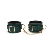Liebe Seele - Mossy Green - Lederen polsboeien Met Gouden Ketting - exclusief En luxe ontwerp-Laced-up.nl