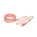 Liebe Seele - Pink Dream Leren Collar Met Leiband - Roze-Laced-up.nl