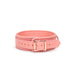 Liebe Seele - Pink Dream Leren Collar Met Leiband - Roze-Laced-up.nl