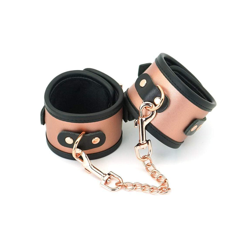 Liebe Seele - Rose Gold Memory - Exclusieve Lederen Enkelboeien - Ultrazachte Voering - Rosé Goud-Erotiekvoordeel.nl