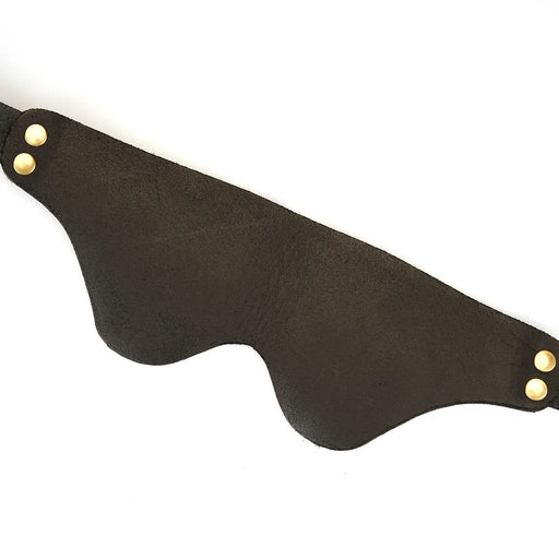 Liebe Seele - Samurai - Rugged Leather Blindfold - Black - Laced-up.nl