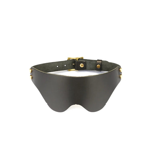 Liebe Seele - Samurai - Rugged Leather Blindfold - Black-Laced-up.nl