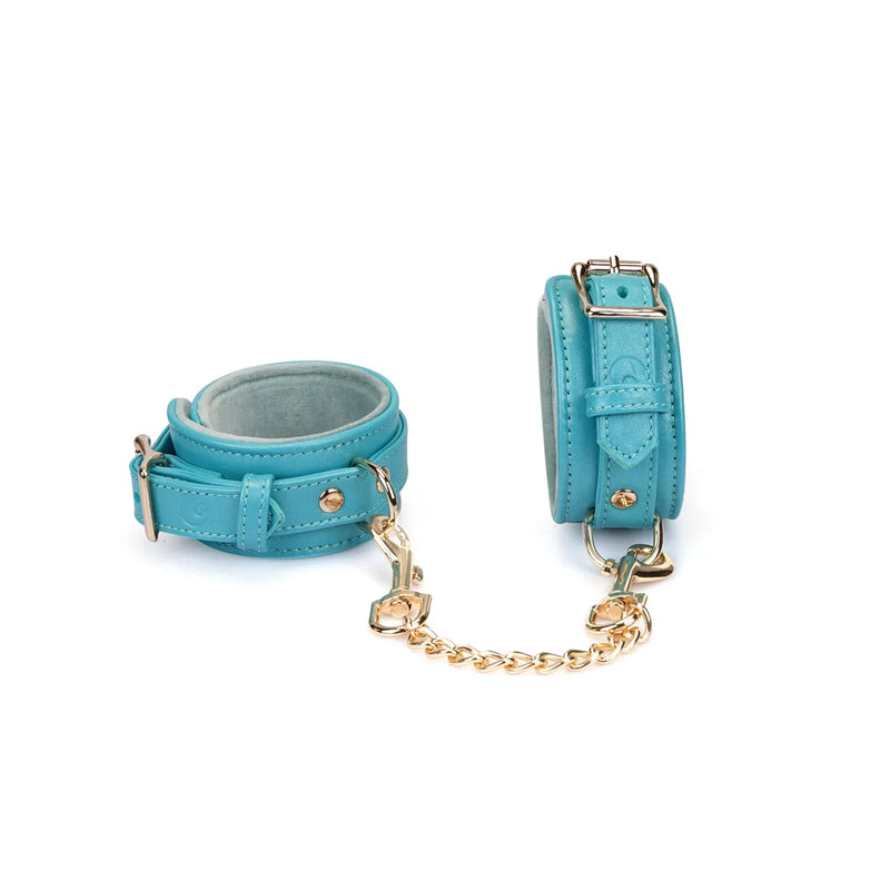Liebe Seele - Siren's Cove Leather Wrist Cuffs – Turquoise-Laced-up.nl
