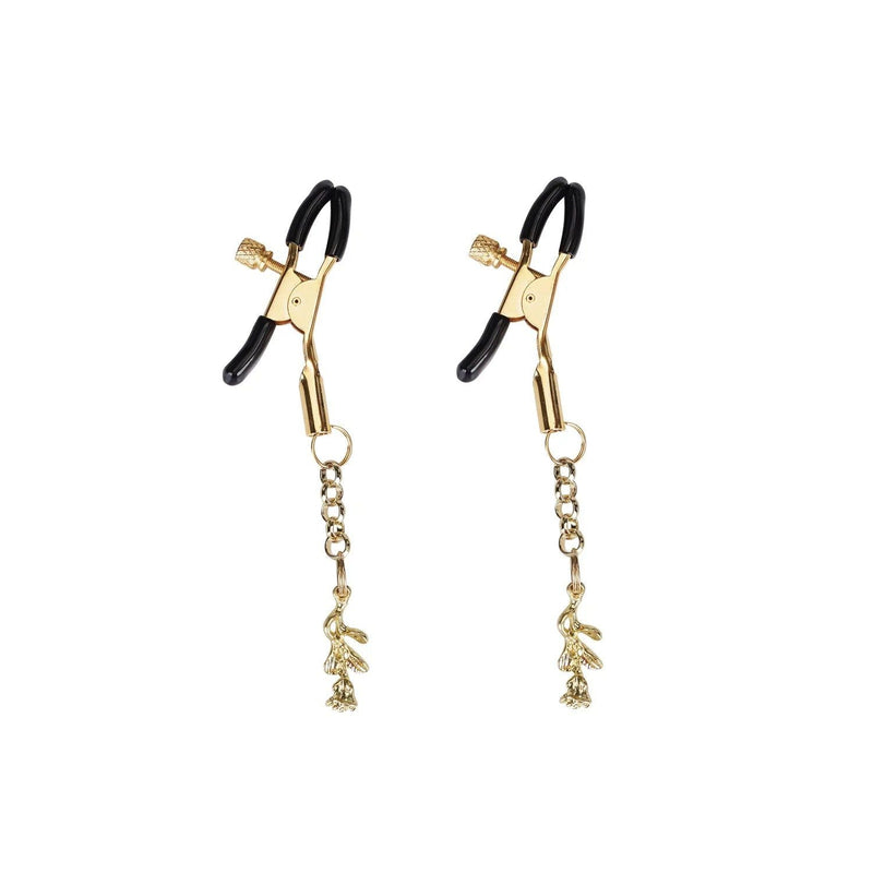 Liebe Seele - Tepelklemmen Met roosje - Goud-Laced-up.nl