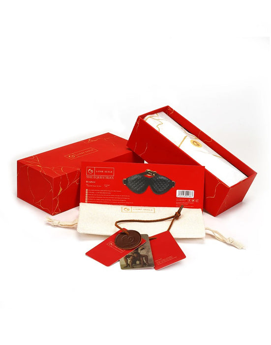 Liebe Seele - The Equestrian Leather Blindfold - Leren Blinddoek-Laced-up.nl