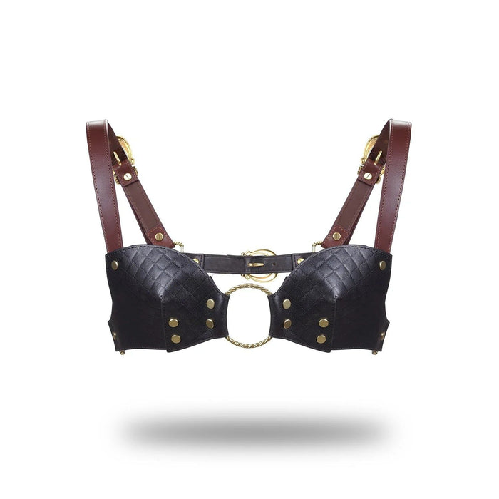 Liebe Seele - The Equestrian Leather Bralette - Leren Bralette-Laced-up.nl