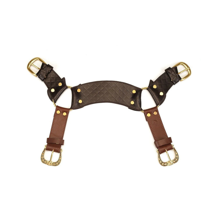Liebe Seele - The Equestrian Leather Chest Harness - Leren Harnas Riemenbody-Laced-up.nl