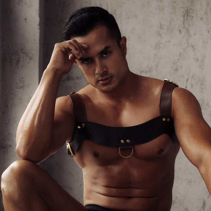 Liebe Seele - The Equestrian Leather Chest Harness - Leren Harnas Riemenbody-Laced-up.nl