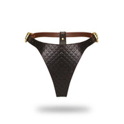 Liebe Seele - The Equestrian Leather High Rise Thong - Leren String-Laced-up.nl