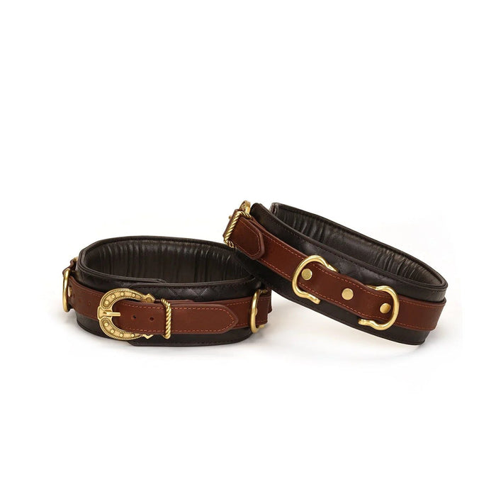 Liebe Seele - The Equestrian Leather Thigh Cuffs - Leren Dijbeen Boeien-Laced-up.nl