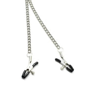 Liebe Seele - Verstelbare Bull Nose Tepelklemmen Met Ketting - Zilver-laced-up.nl