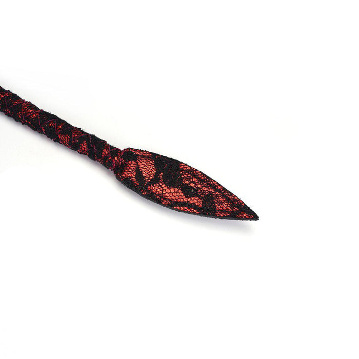 Liebe Seele - Victorian Garden - Bull Whip - Single Tail Zweep - Vegan Friendly - Rood/Zwart-Laced-up.nl