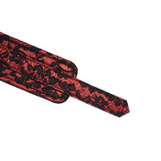 Liebe Seele - Victorian Garden Luxe Enkelboeien - vegan vriendelijk - Rood/Zwart-Laced-up.nl